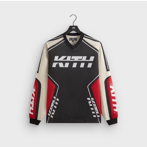 *NWT* Kith Moto Mesh Long Sleeve Donovan Tee - Picture 1 of 3
